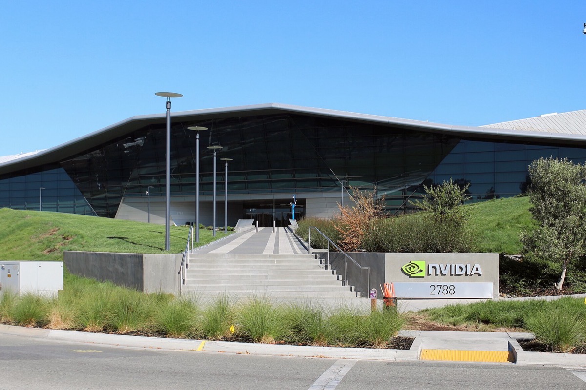 Nvidia's headquarters buildings in Santa Clara, California