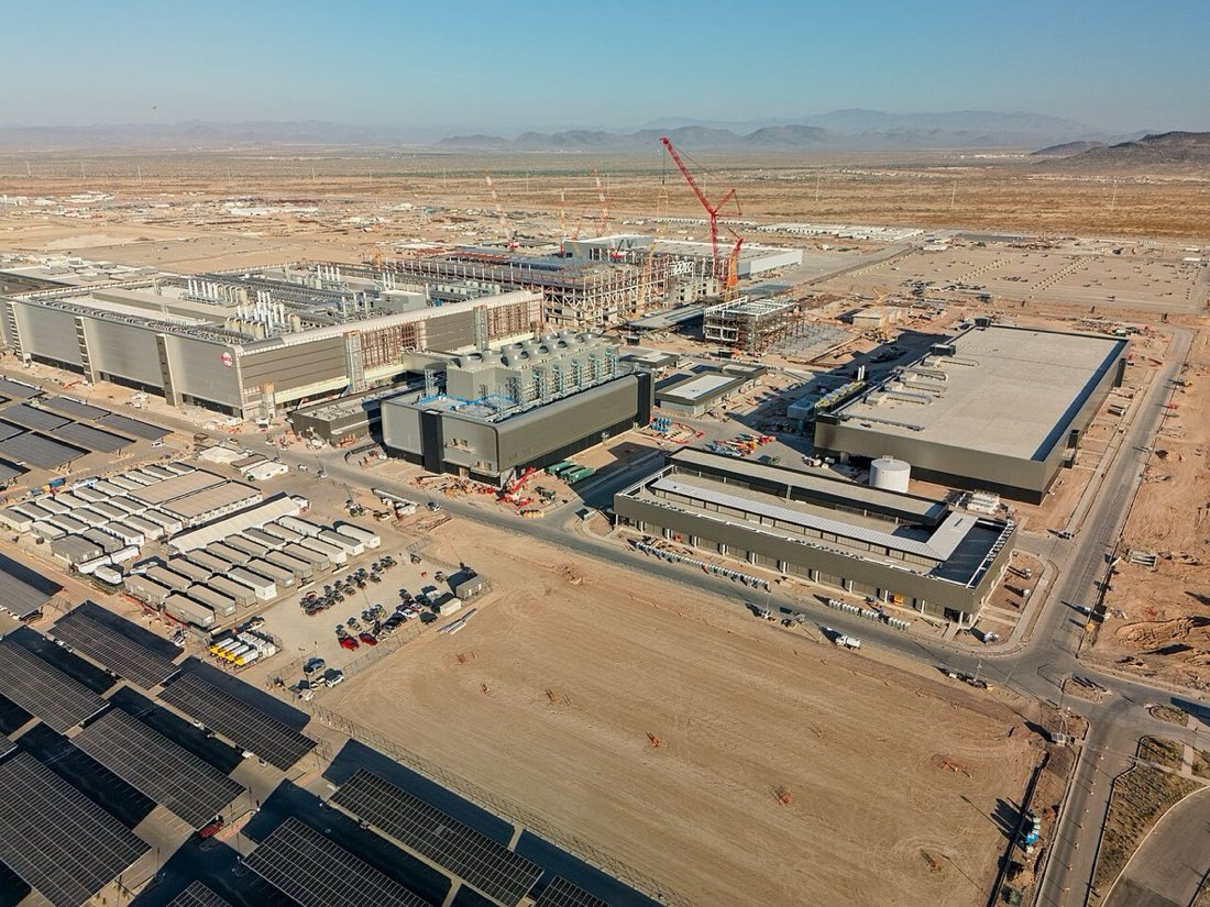 TSMC's Fab 21 under construction in Phoenix, Arizona, in November 2023