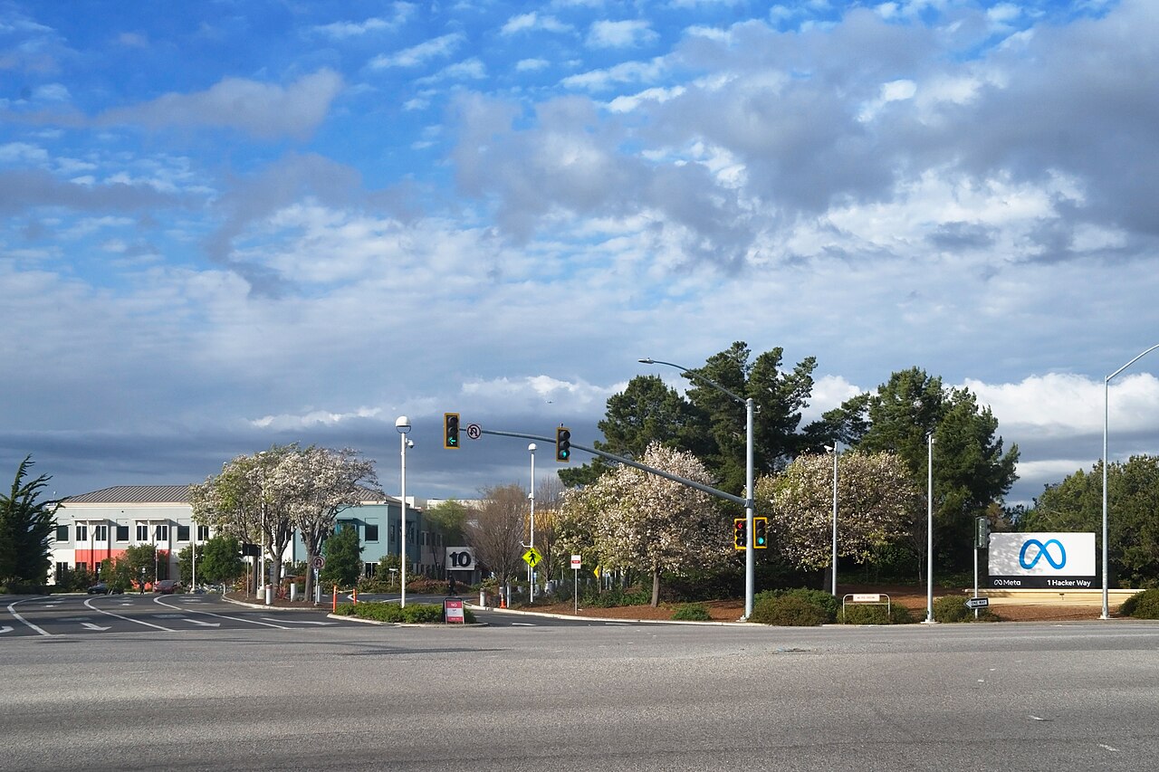 The Meta Platforms headquarters campus in Menlo Park, California